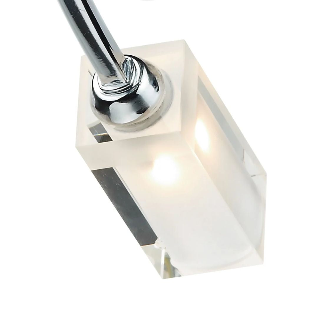 Pagazzi Icarus 6-Light Semi-Flush Ceiling Light Polished Chrome