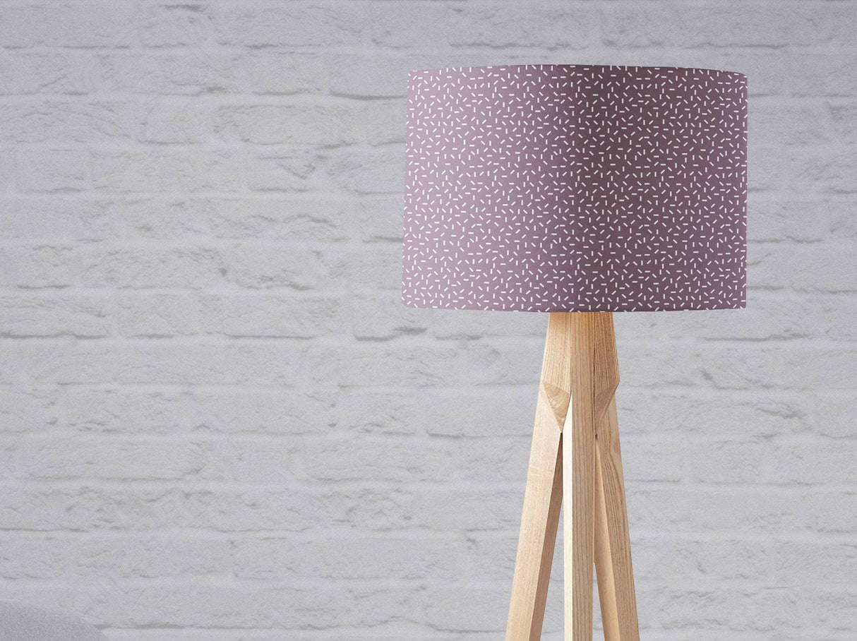 Shadowbright Purple Ceiling or Table Lampshade with Modern Line Design