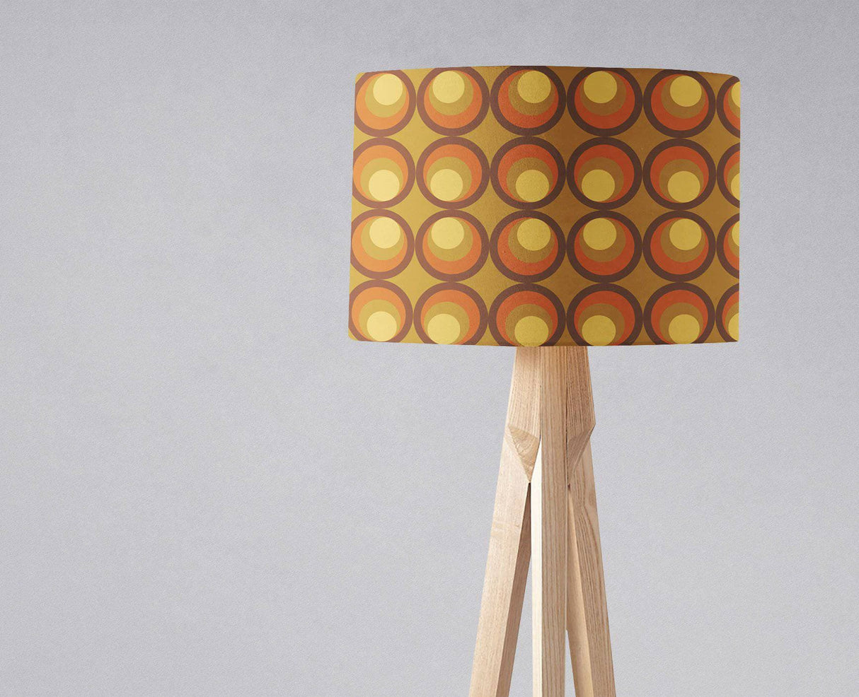 Shadowbright Brown and Orange Retro 1970's Design Lampshade