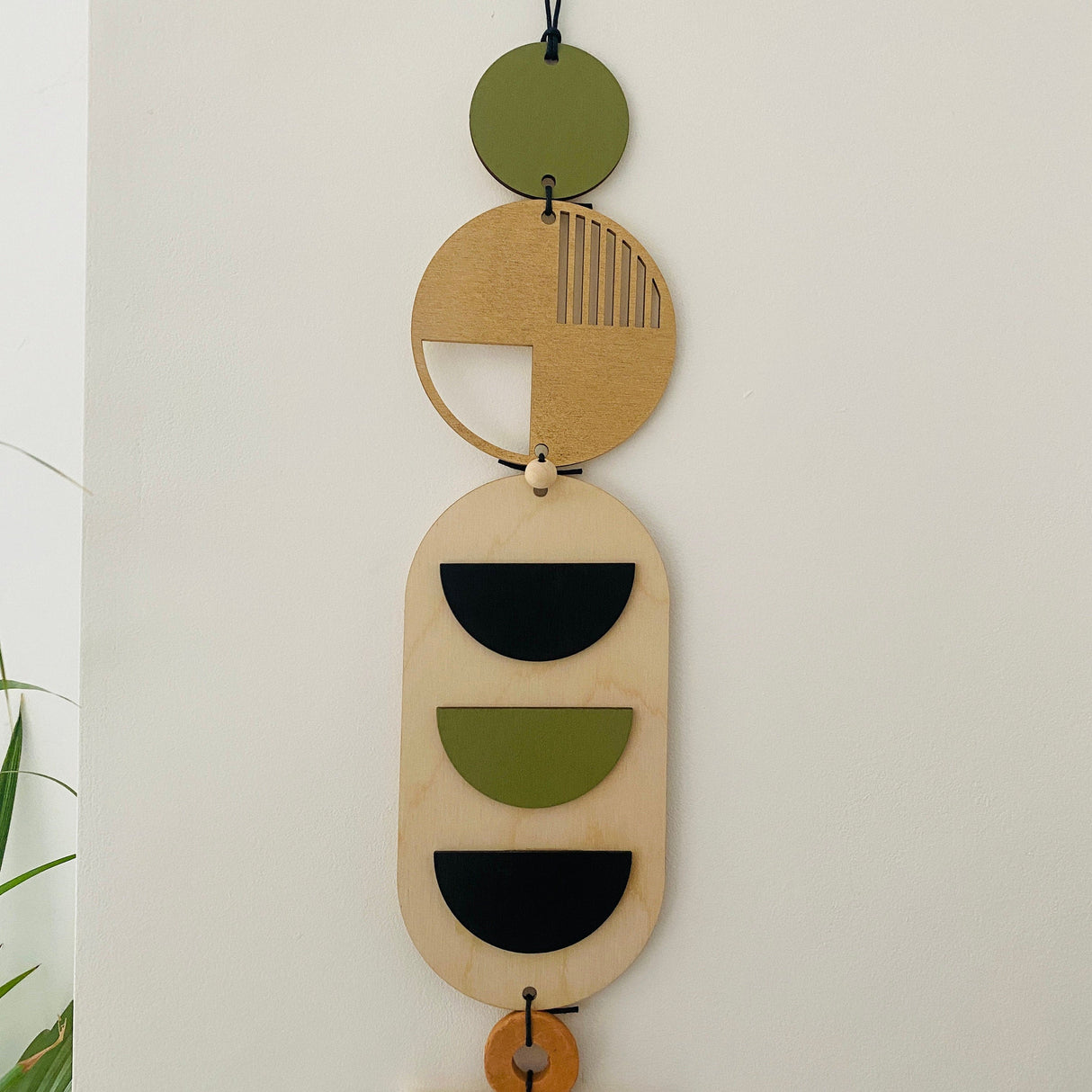 Geometric Mid-Century Wood Wall Art
