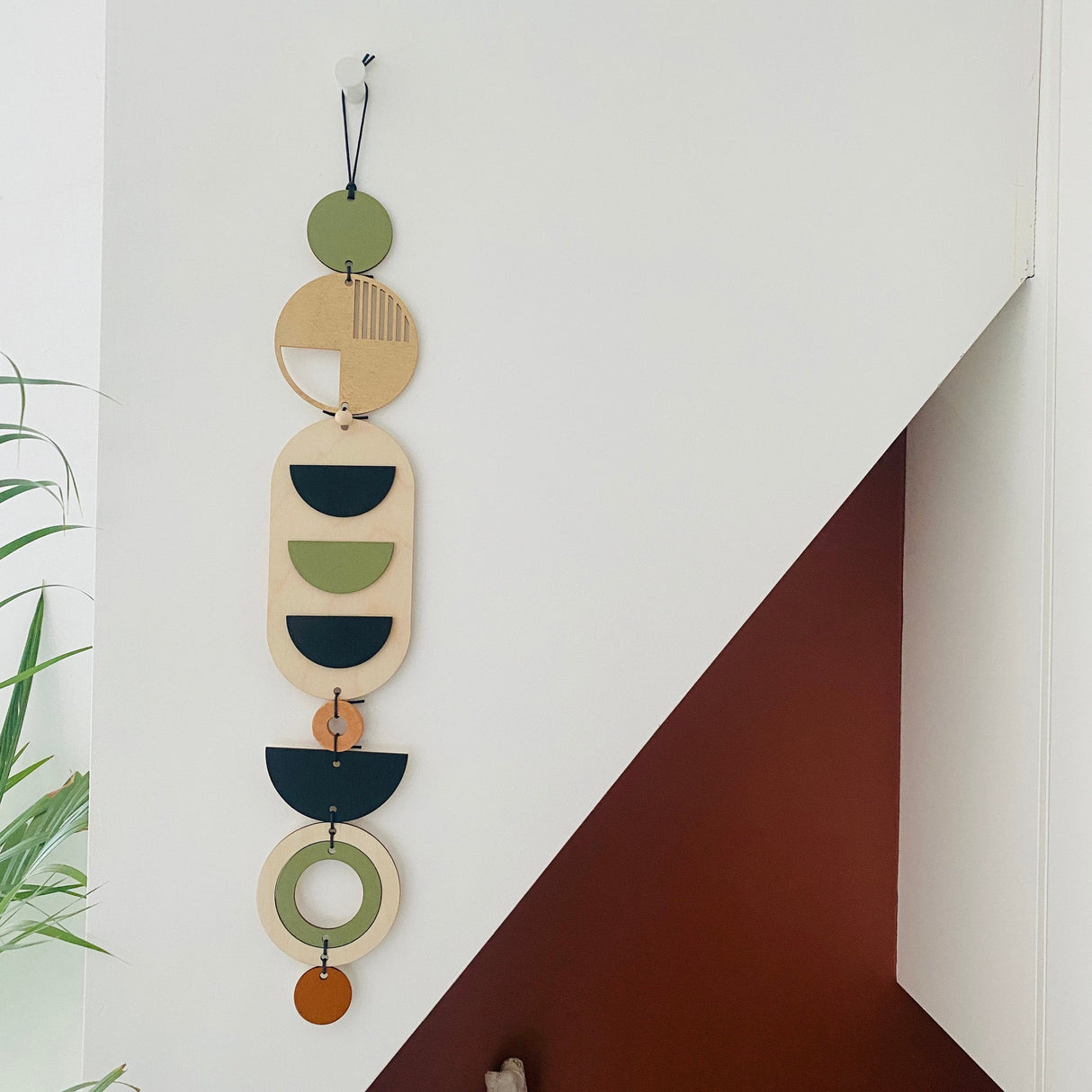 Geometric Mid-Century Wood Wall Art