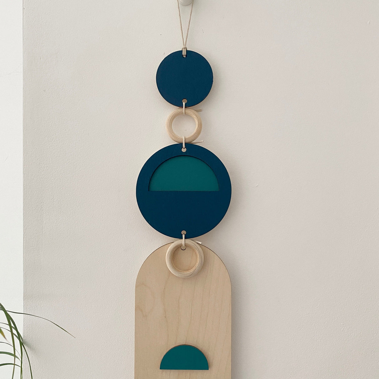 Blue Modern Geometric Wall Art | Minimal Contemporary Decor