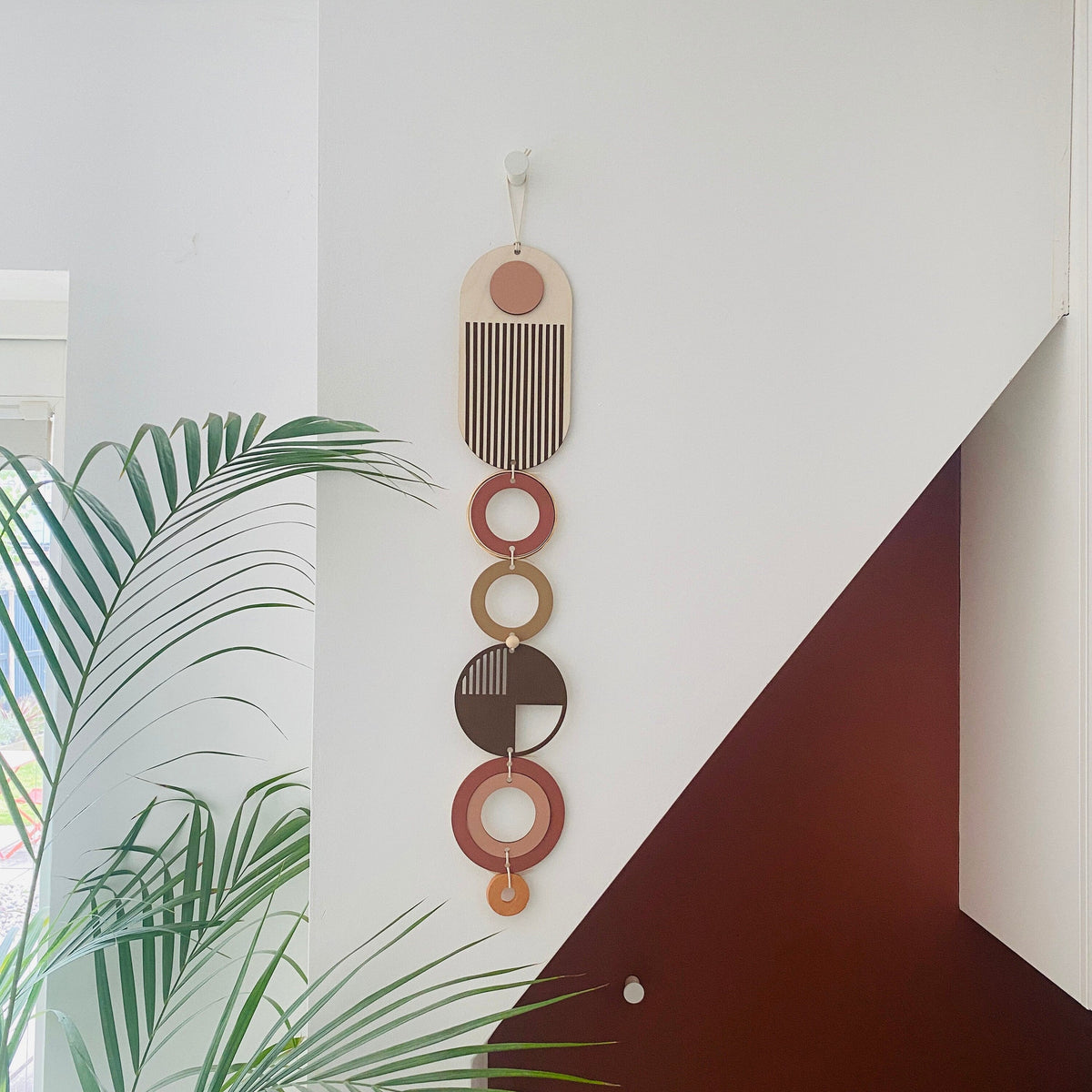Brown Modern Wall Art - Geometric Earthy Tones Art