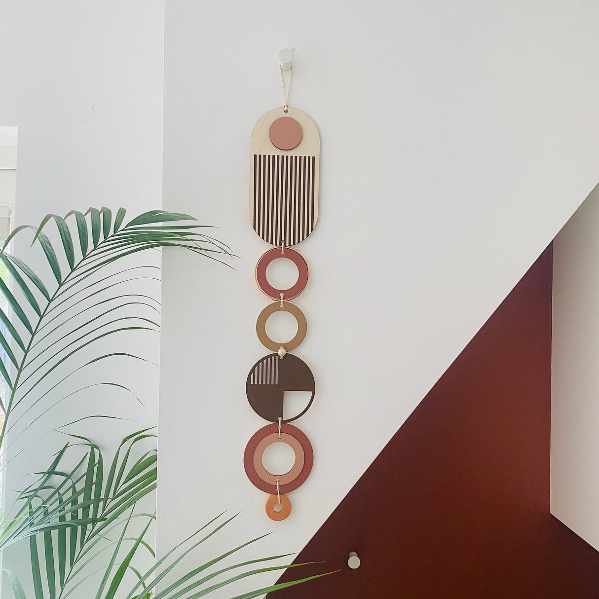 Brown Modern Wall Art - Geometric Earthy Tones Art