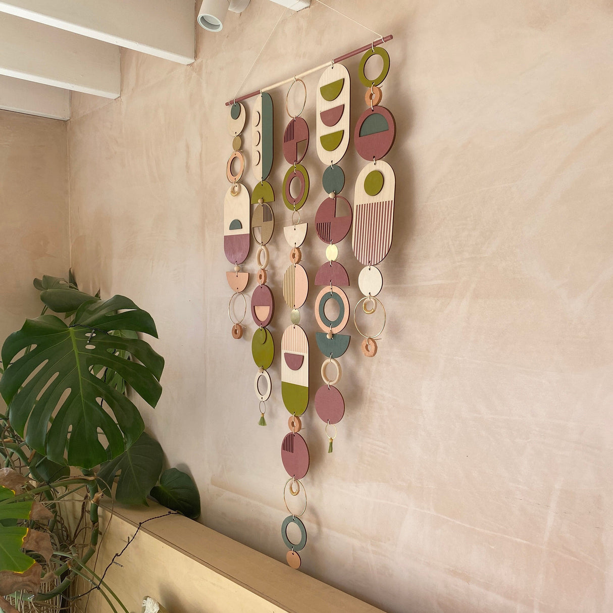 Eccentric Lime Geometric Wall Art