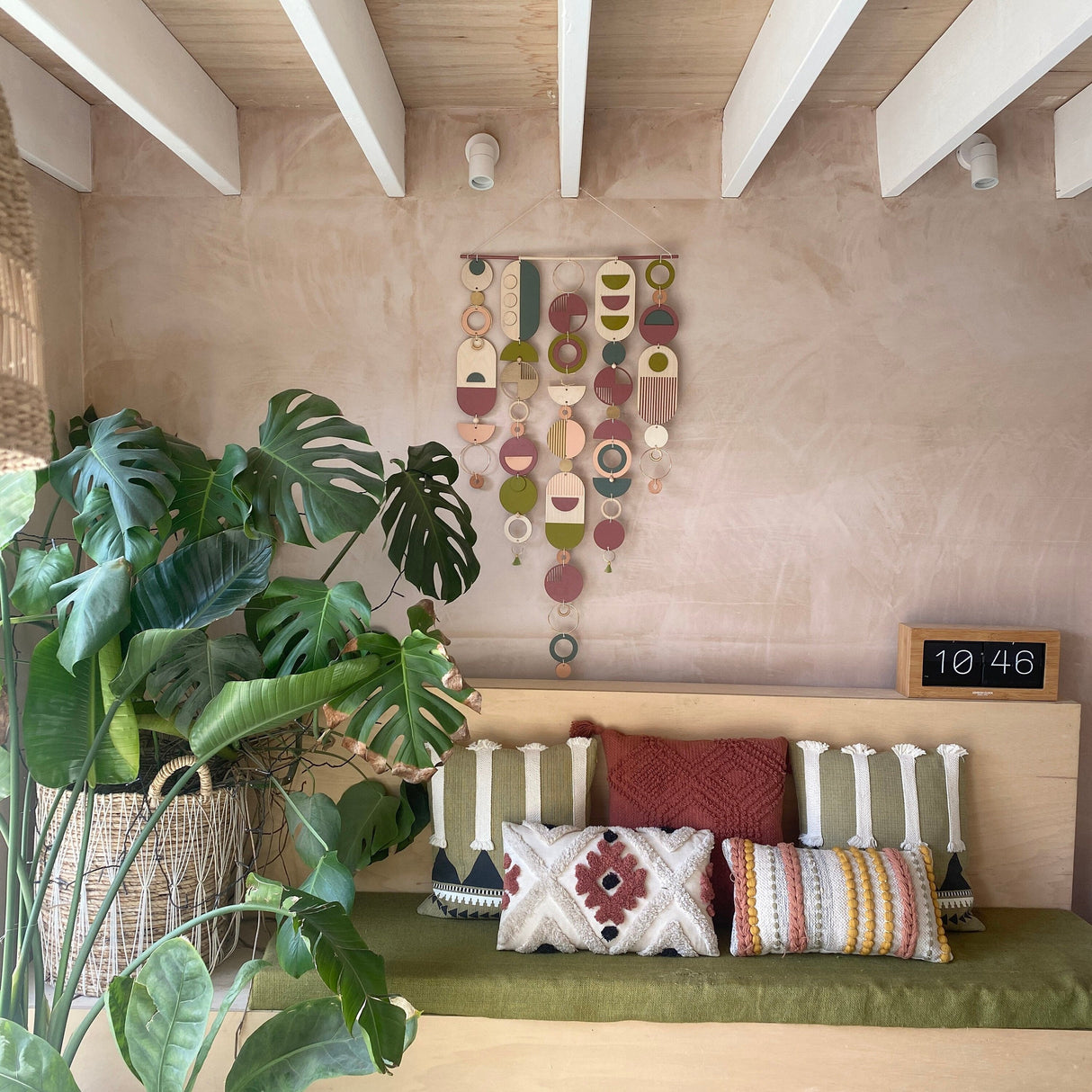 Eccentric Lime Geometric Wall Art