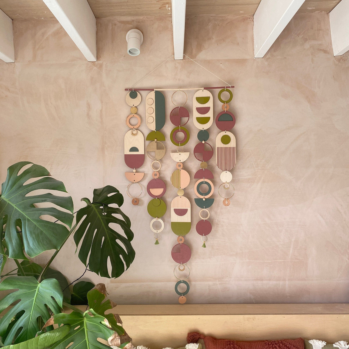 Eccentric Lime Geometric Wall Art