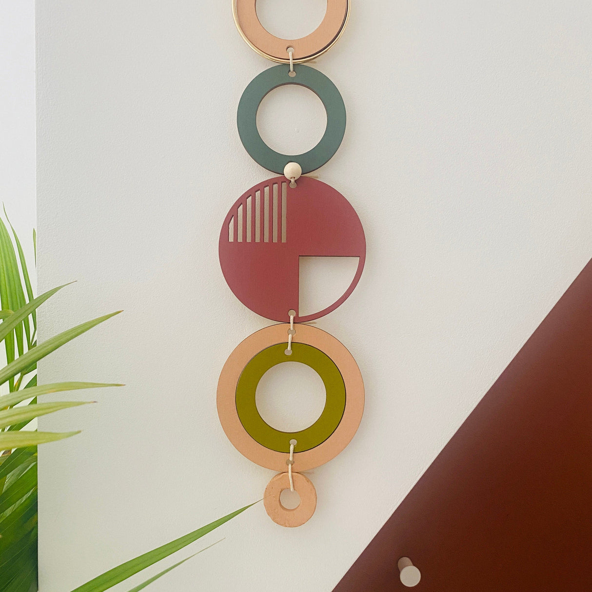 Bright Geometric Wall Art | Colourful Minimalist Centrepiece