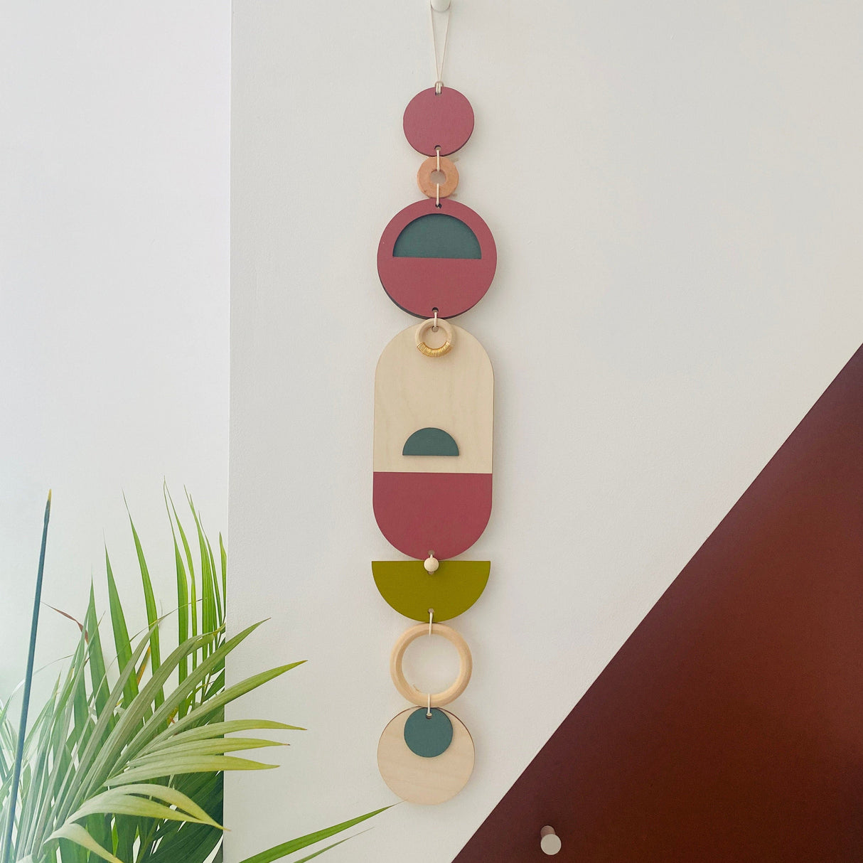 Modern Geometric Wall Art | Long Centrepiece Decor