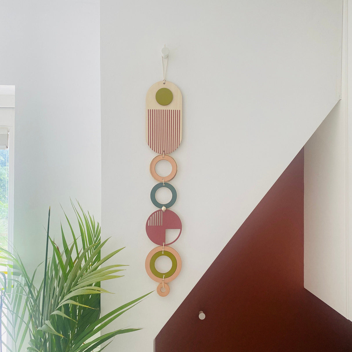 Bright Geometric Wall Art | Colourful Minimalist Centrepiece