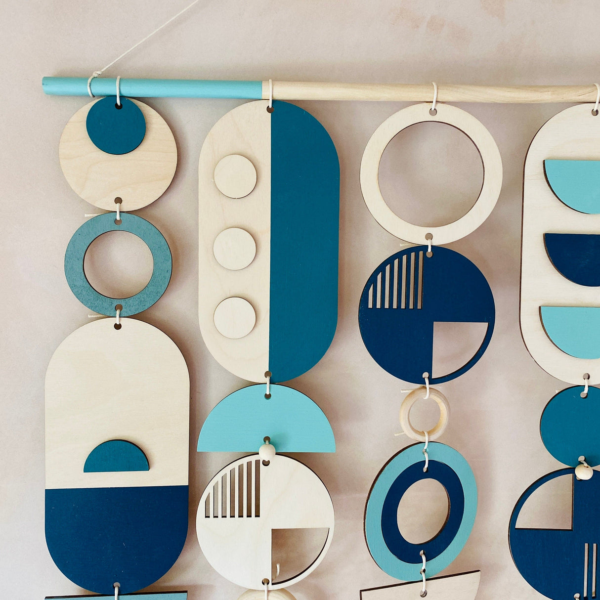 Large Blue Geometric Wall Art | Ocean Centre Piece Tapestry
