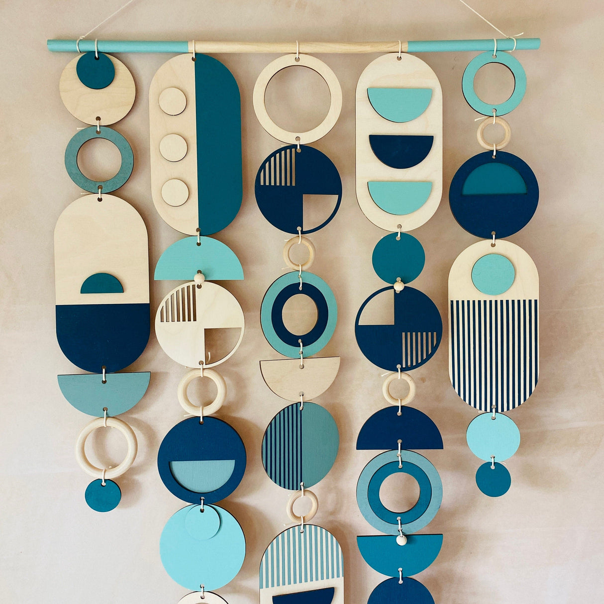 Large Blue Geometric Wall Art | Ocean Centre Piece Tapestry