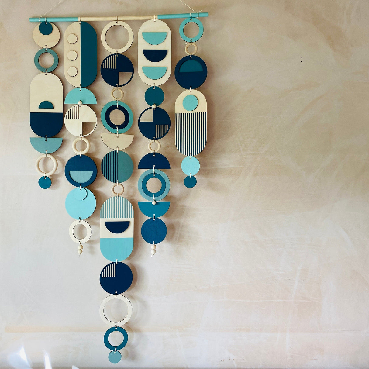 Large Blue Geometric Wall Art | Ocean Centre Piece Tapestry