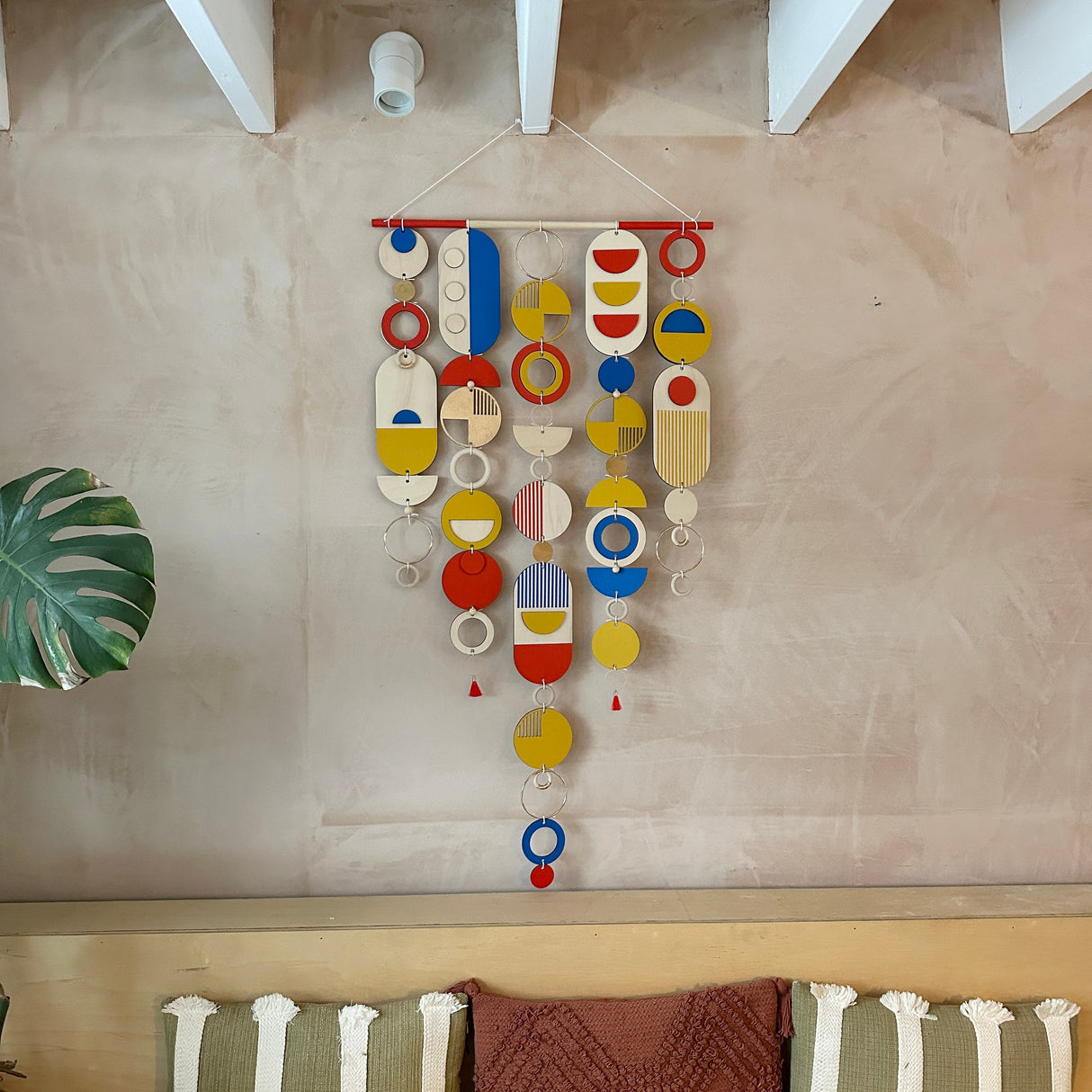 Bright Modern Geometric Wall Art | Colourful Centre Piece Tapestry