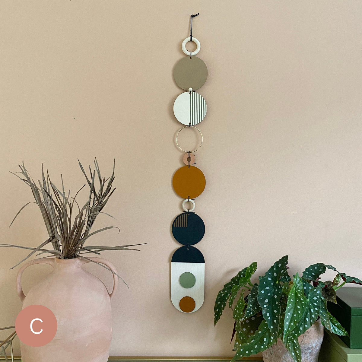 Slim Geometric Wood Wall Art | Modern Centre Piece Tapestry