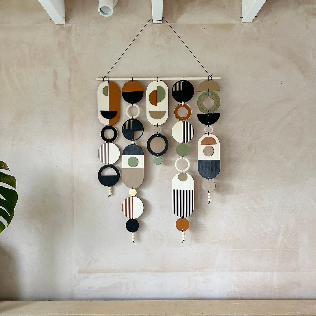 Original Geometric Wall Art | Mid‑Century Centre Piece Tapestry