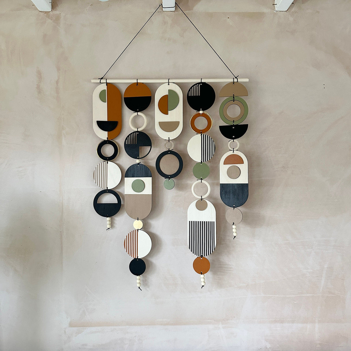 Original Geometric Wall Art | Mid‑Century Centre Piece Tapestry