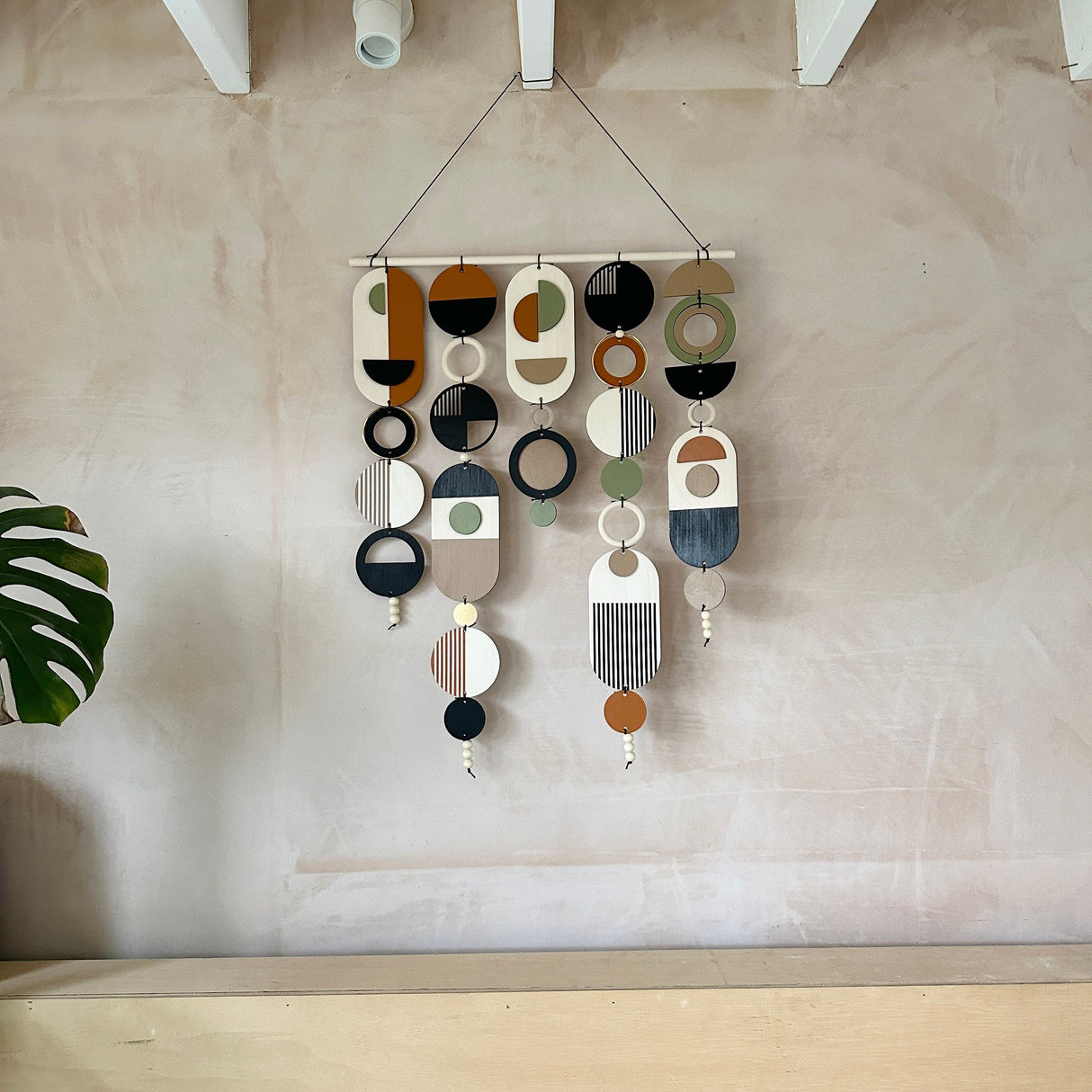 Original Geometric Wall Art | Mid‑Century Centre Piece Tapestry