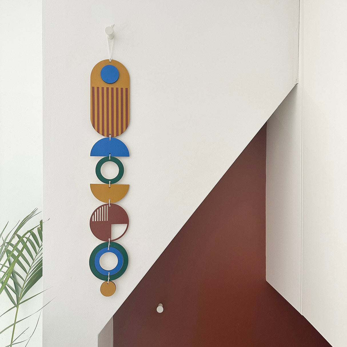 Painted African-Inspired Wall Hanging