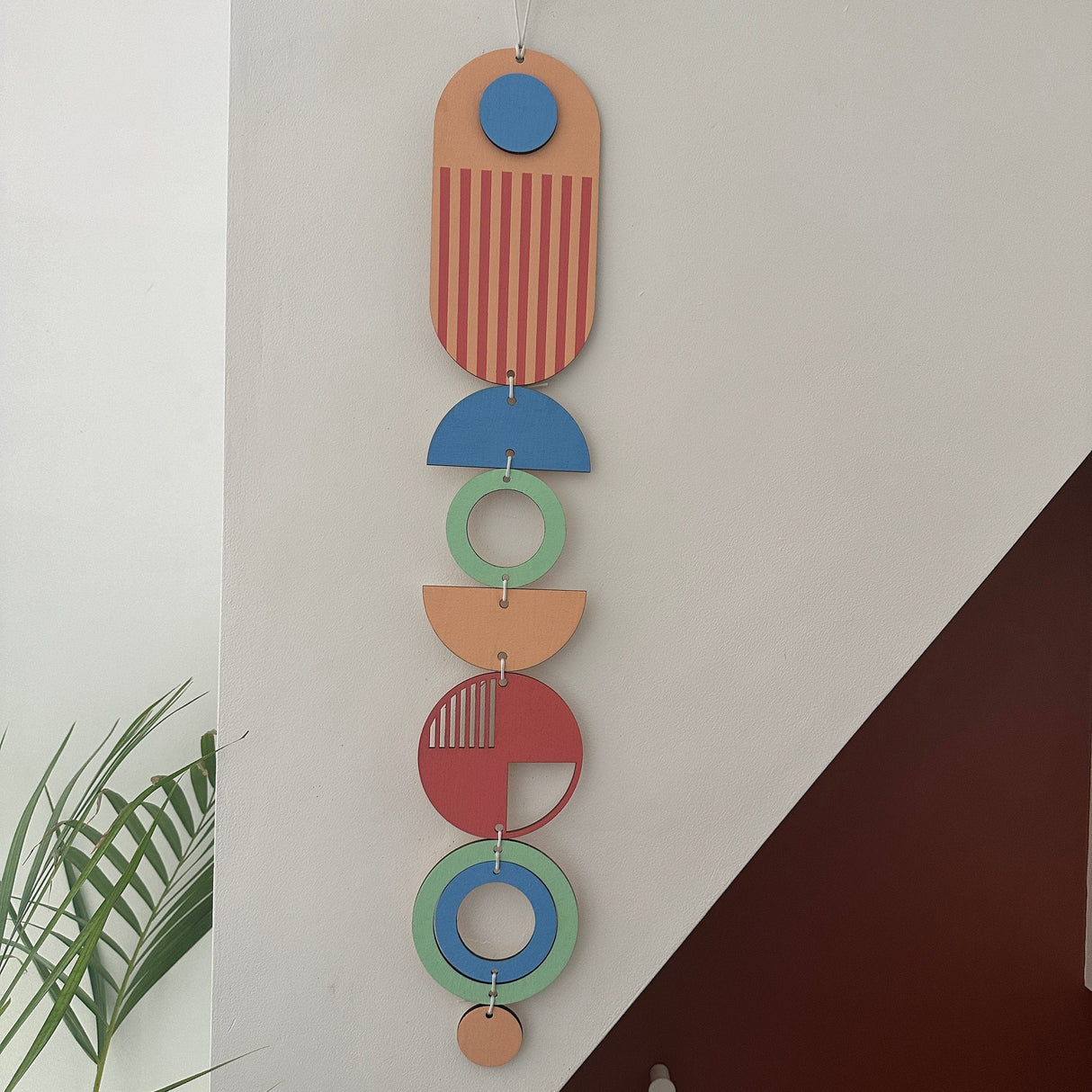 Modern Geometric Wall Art | Bright Pink Barbiecore Room Decor