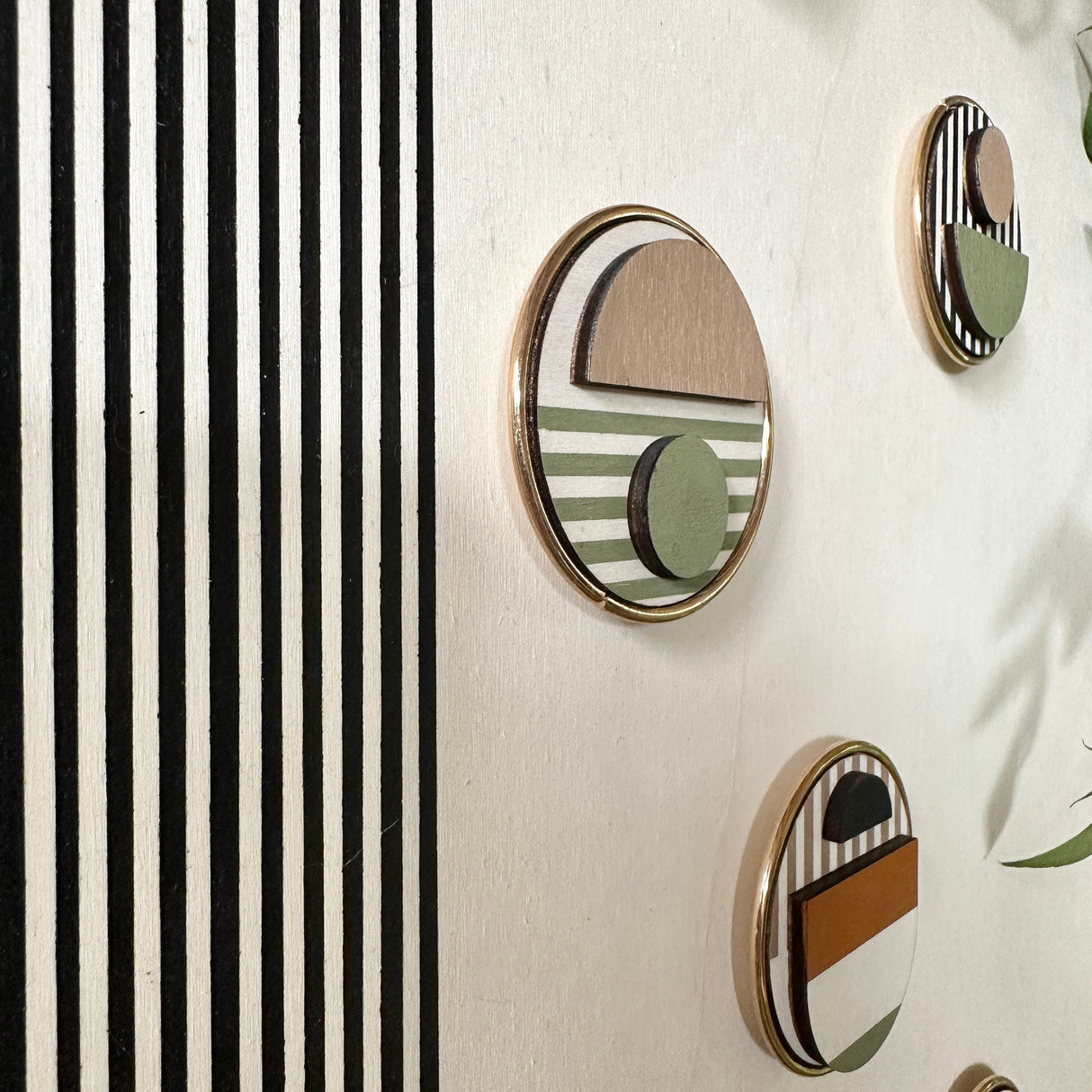 Modern Geometric Fridge Magnet - Set of 6
