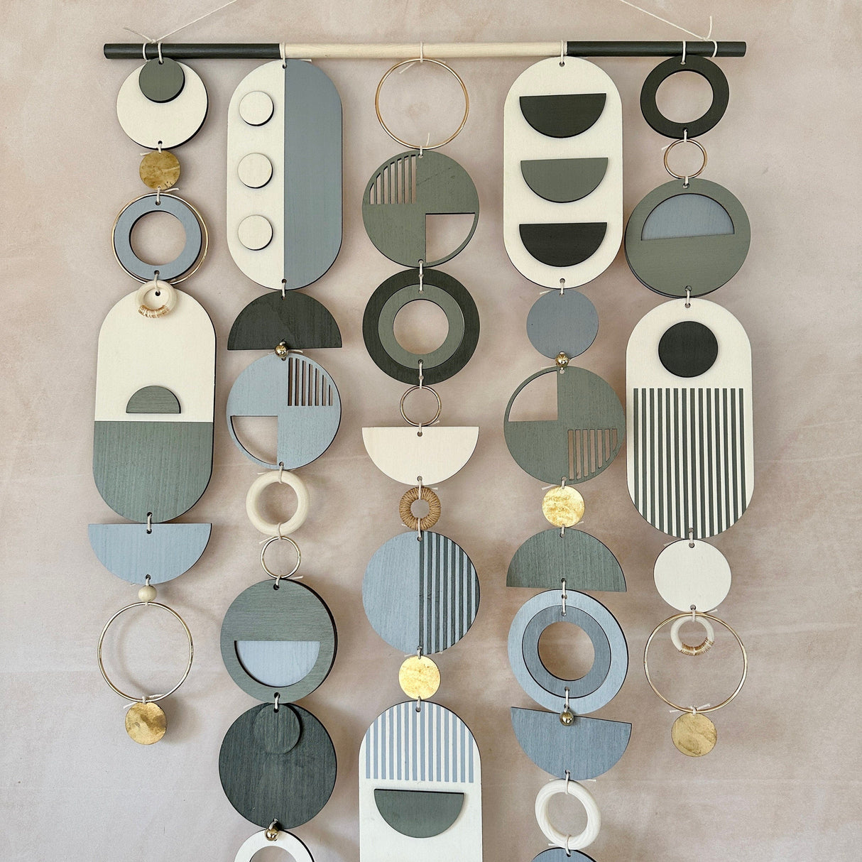 Black & Grey Wall Hanging Art | Large Monochrome Wall Décor