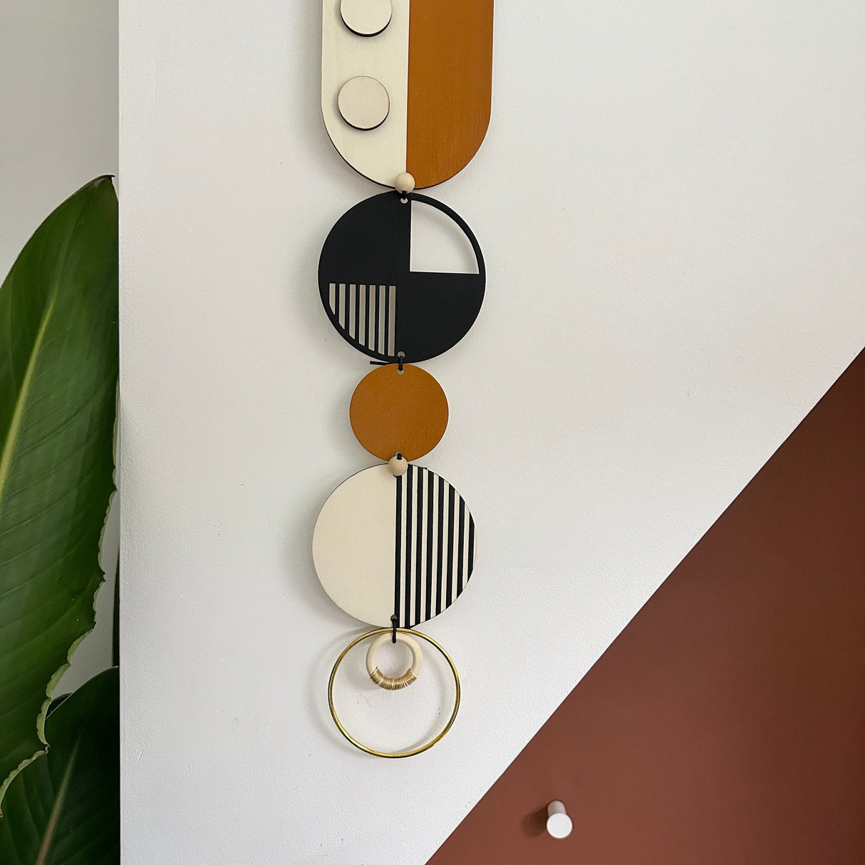 Modern Retro Wall Art - 68cm in length 10cm wide