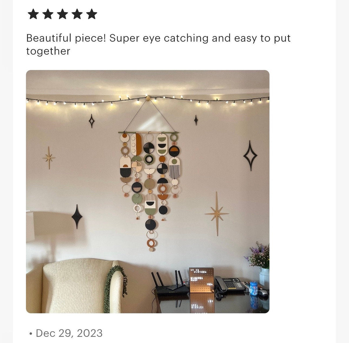 Award‑Winning Modern Wooden Wall Hanging | Contemporary Wall Art
