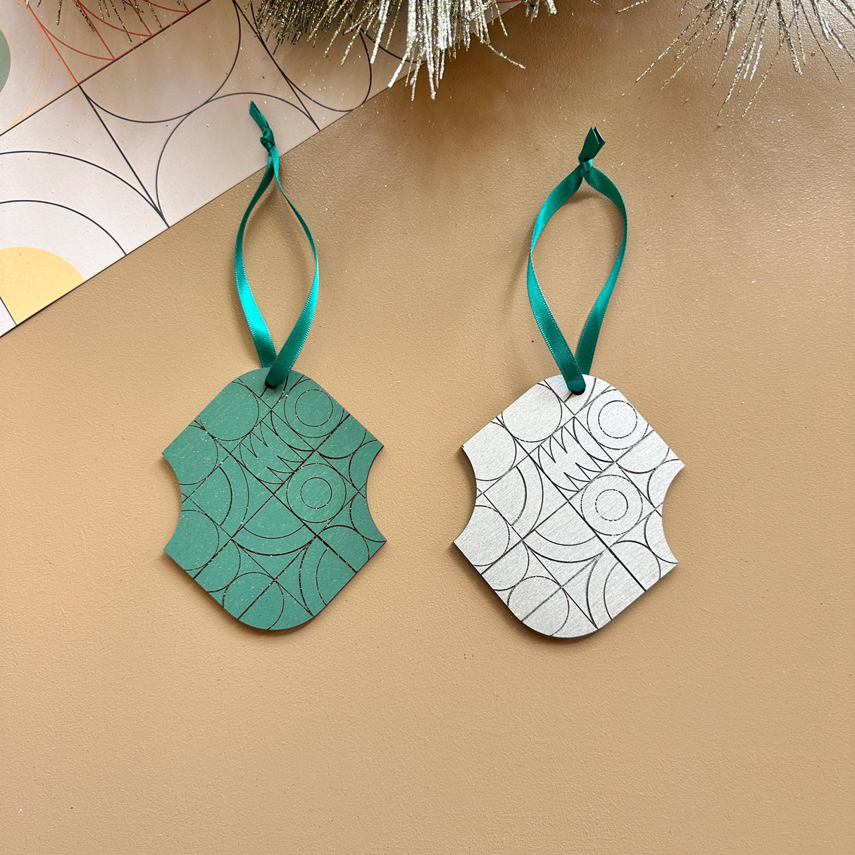 Silver Christmas Ornament Set - Tree Decorations & Festive Decor