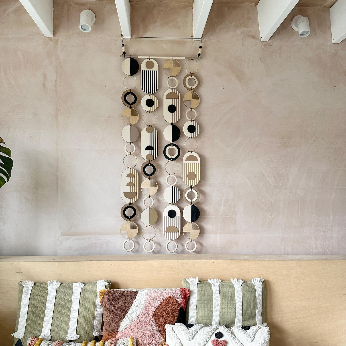 Long Geometric Wall Art – Modern Hanging Art Statement