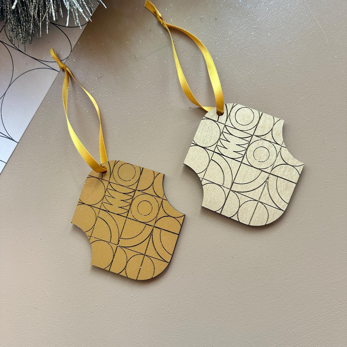Gold Christmas Ornament Set - Tree Decorations & Festive Décor