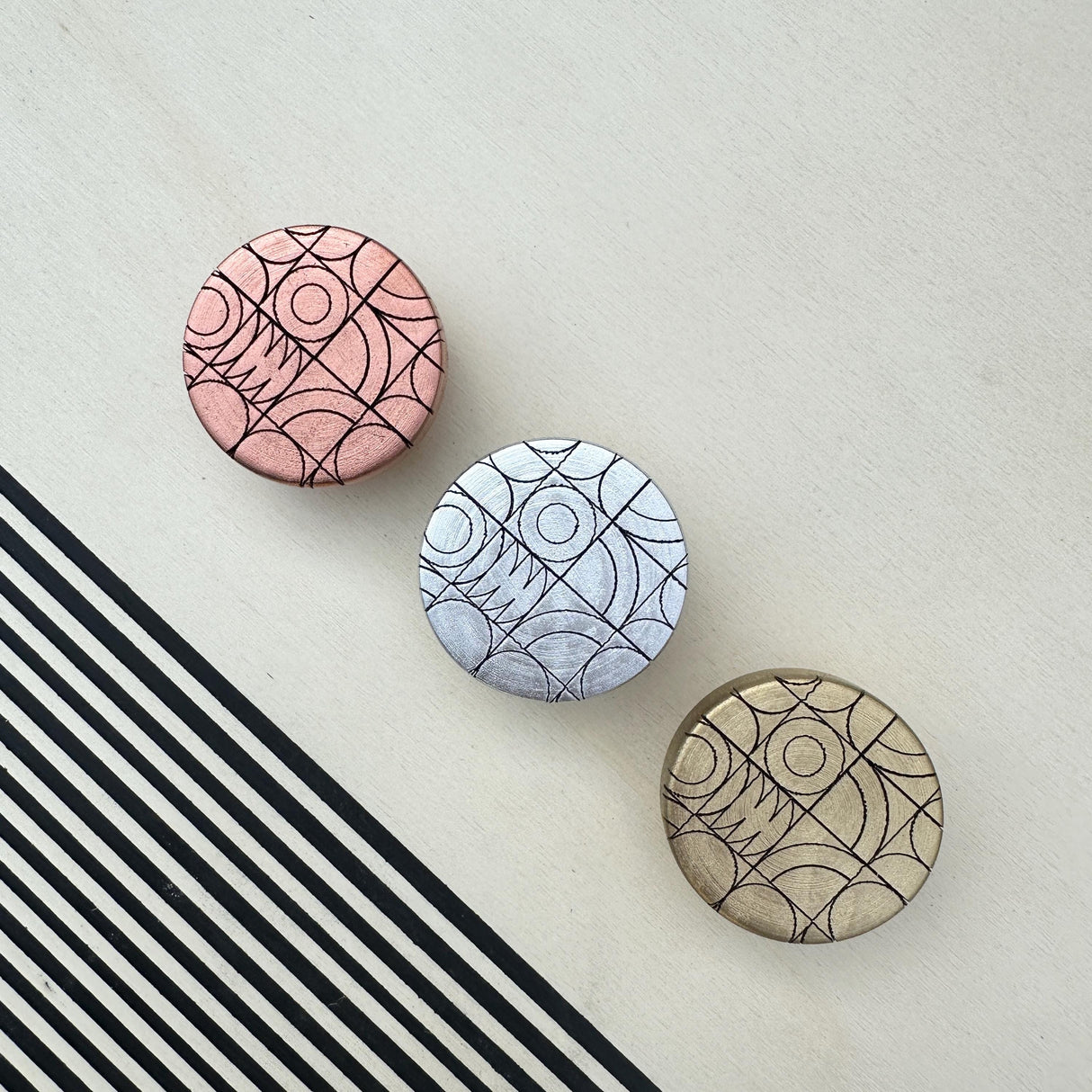 Geometric Pattern Decorative Wall Wooden Hook