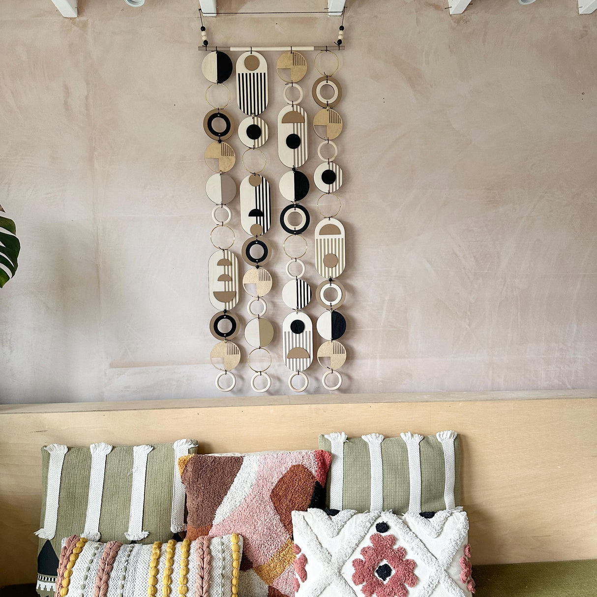 Long Geometric Wall Art – Modern Hanging Art Statement