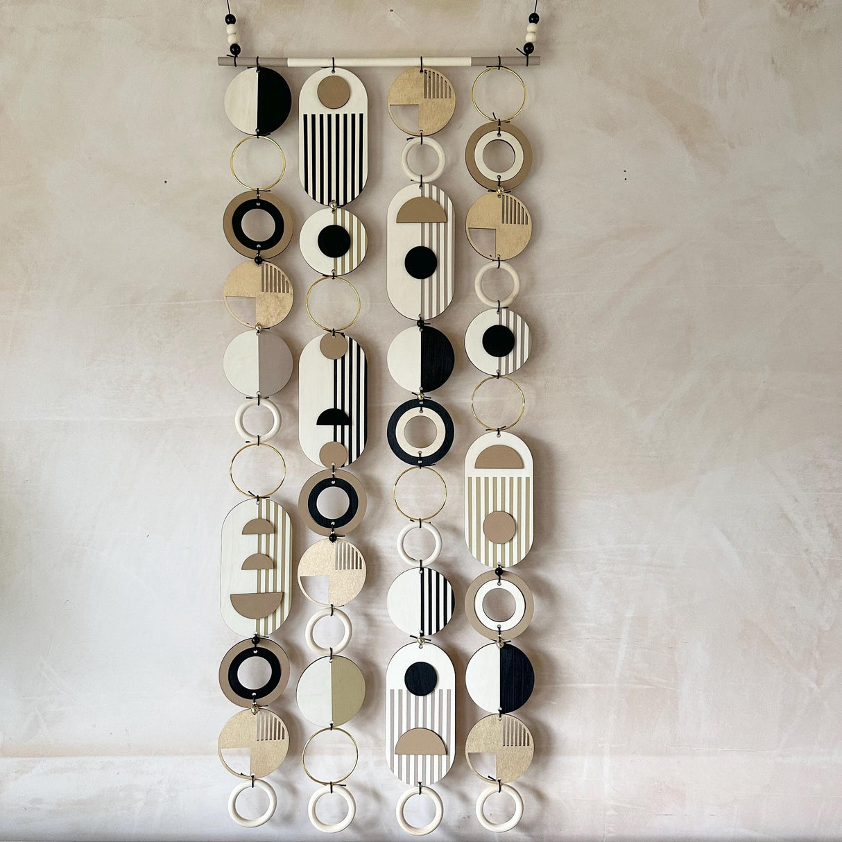 Long Geometric Wall Art – Modern Hanging Art Statement