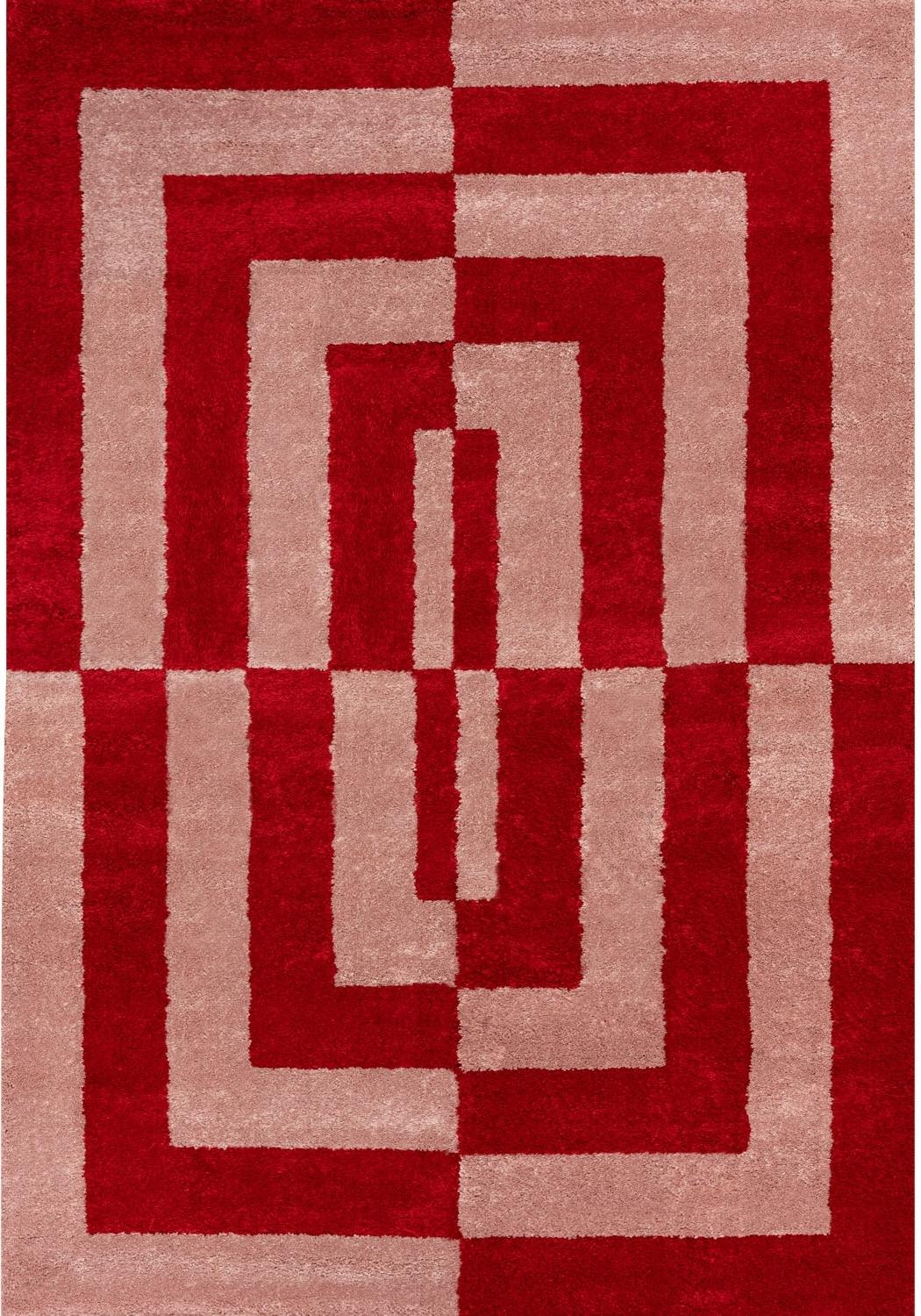 The Rugs Joli Geometric Red & Pink Rug