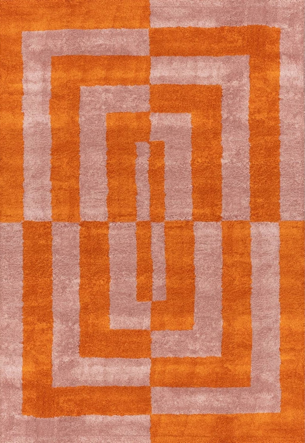 The Rugs Joli Geometric Orange & Pink Rug