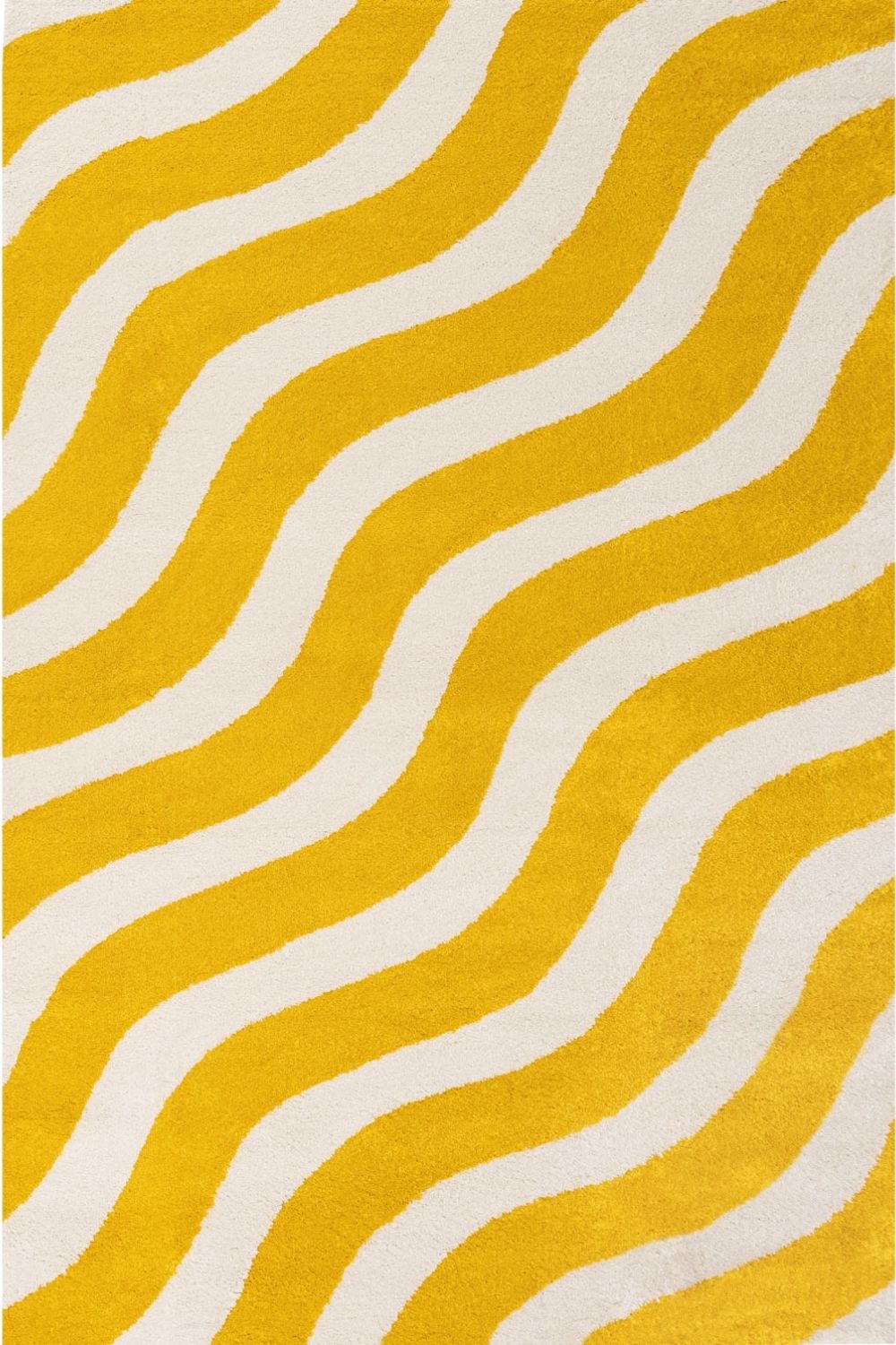 The Rugs Joli Wave Yellow & White Rug