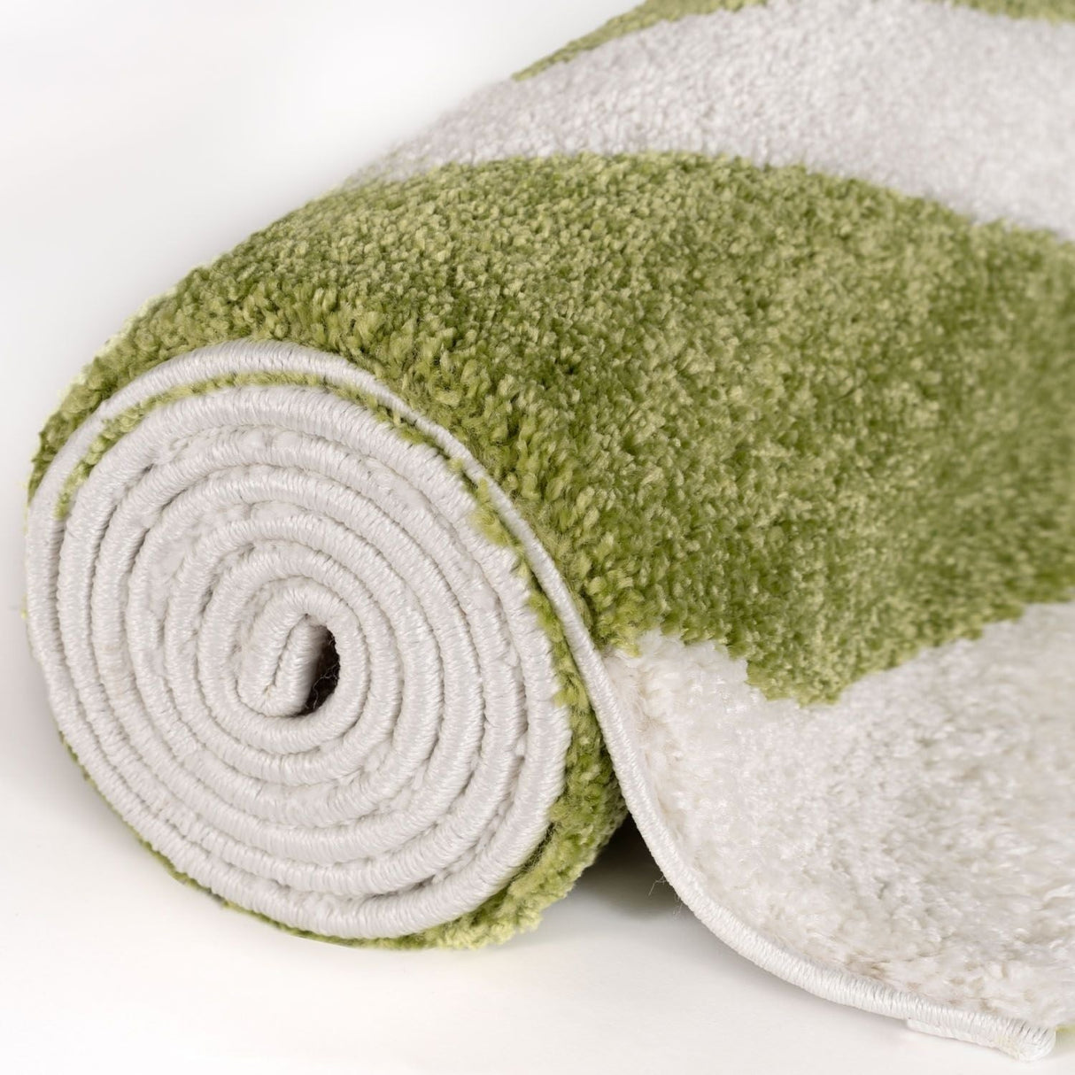 The Rugs Joli Wave Green & White Rug