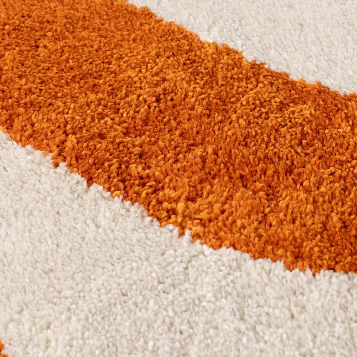 The Rugs Joli Wave Orange White Rug