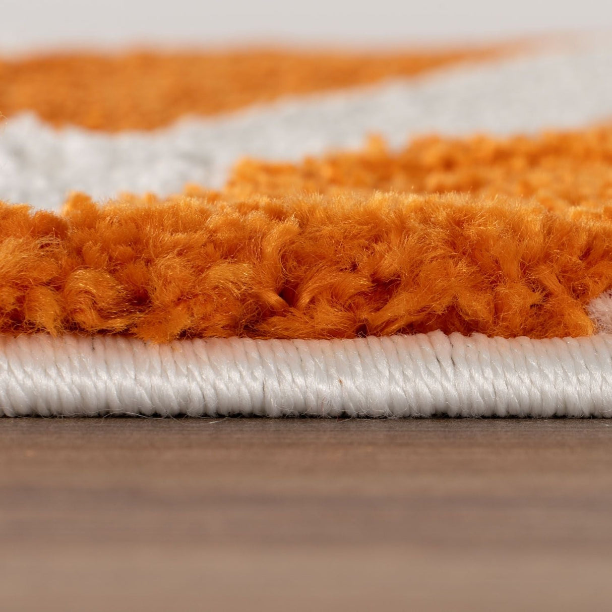 The Rugs Joli Striped Orange White Rug