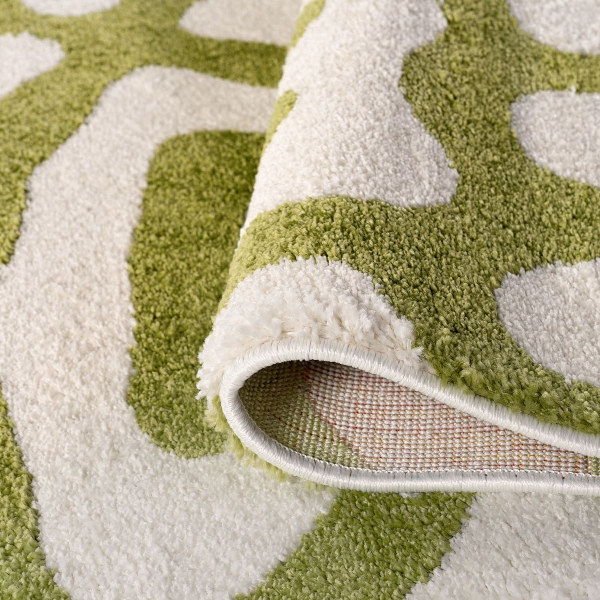 The Rugs Joli Doodle Green White Rug