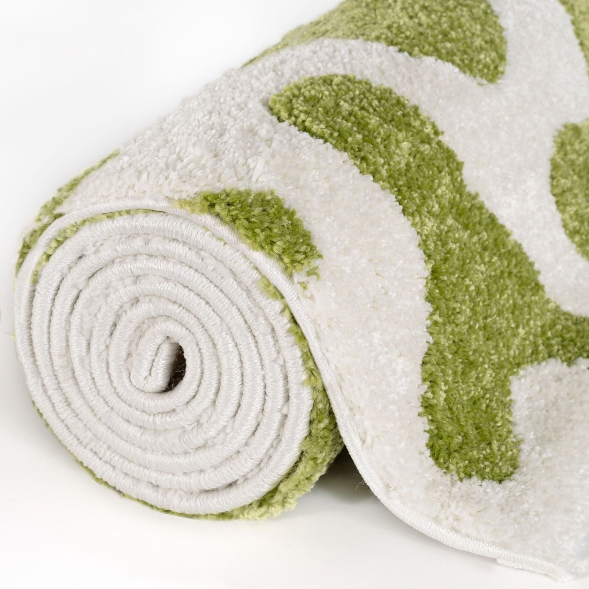 The Rugs Joli Doodle Green White Rug