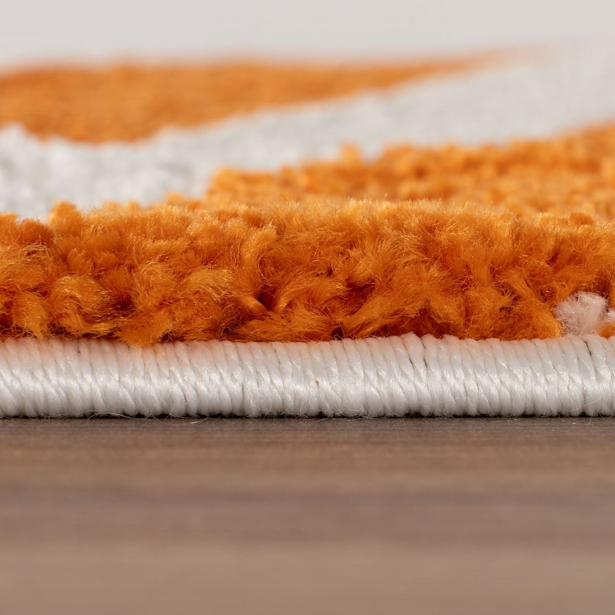 The Rugs Joli Doodle Orange White Rug