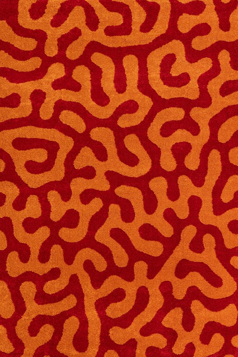 The Rugs Joli Doodle Red Orange Rug