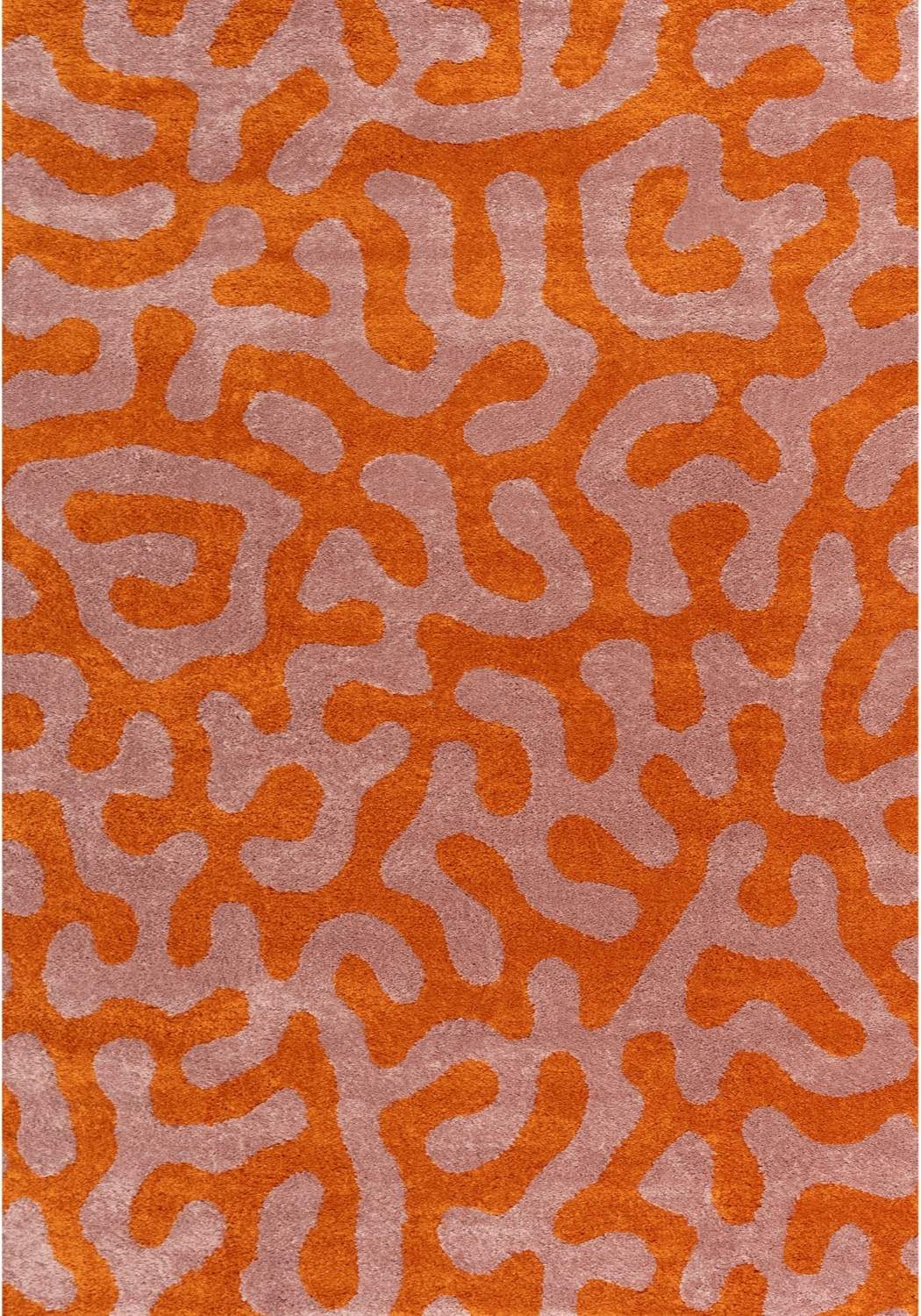 The Rugs Joli Doodle Orange Pink Rug