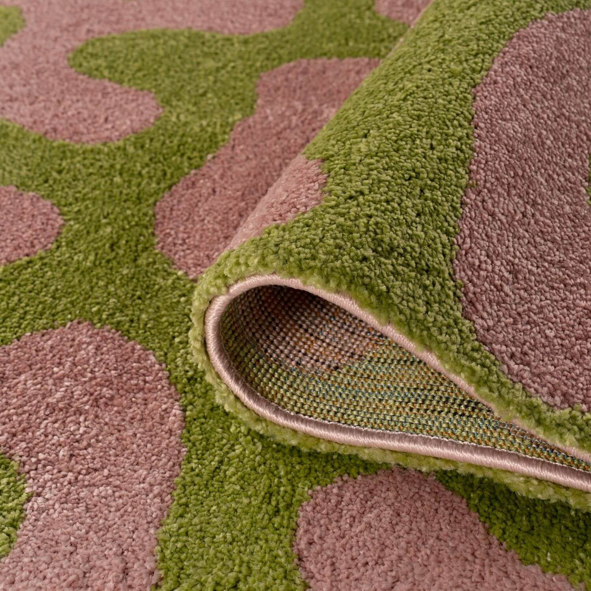 The Rugs Joli Doodle Green Pink Rug