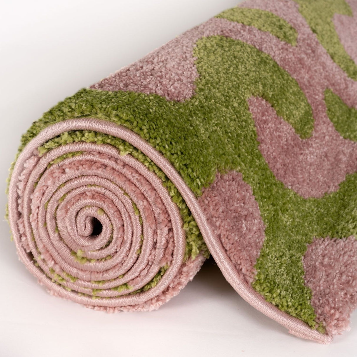 The Rugs Joli Doodle Green Pink Rug