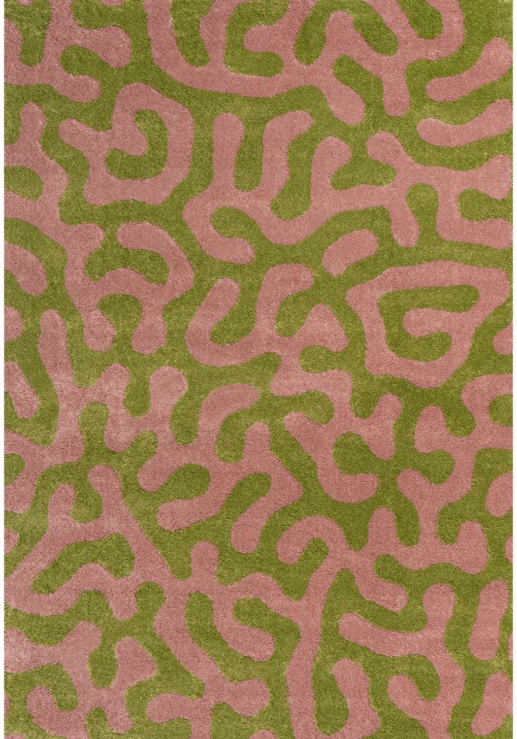 The Rugs Joli Doodle Green Pink Rug