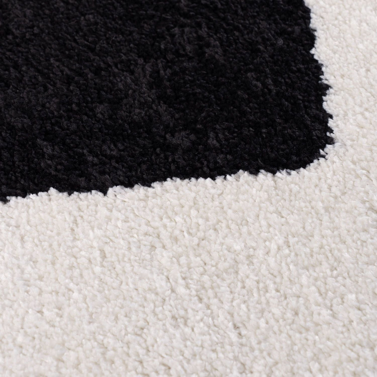 The Rugs Joli Checkered Black White Rug
