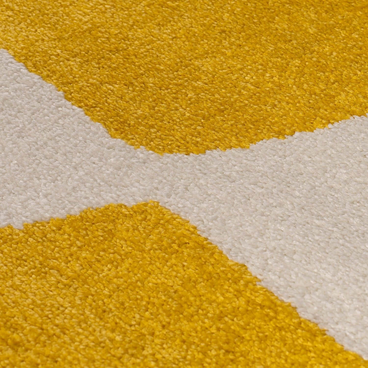 The Rugs Joli Checkered Yellow White Rug